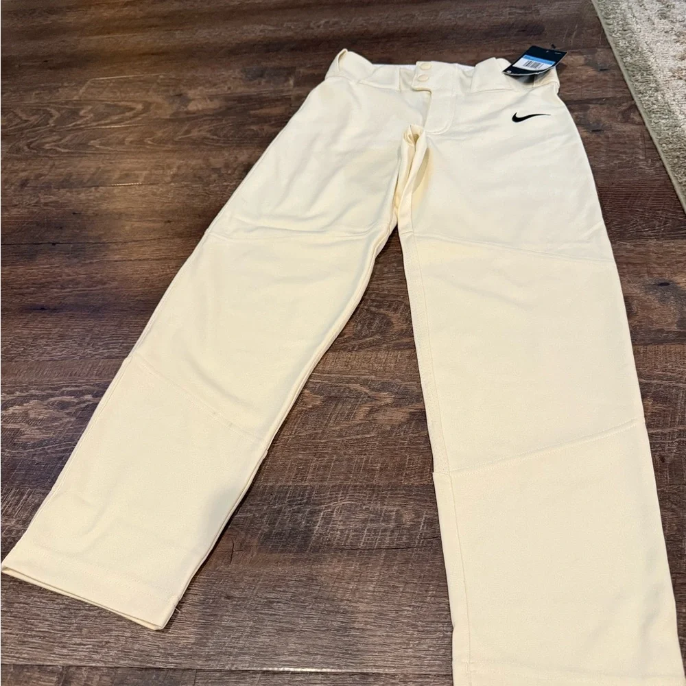 Nike Boys' Off-White Shorts Vapor Select Baseball Pants - Size Medium - Picture 2 of 7